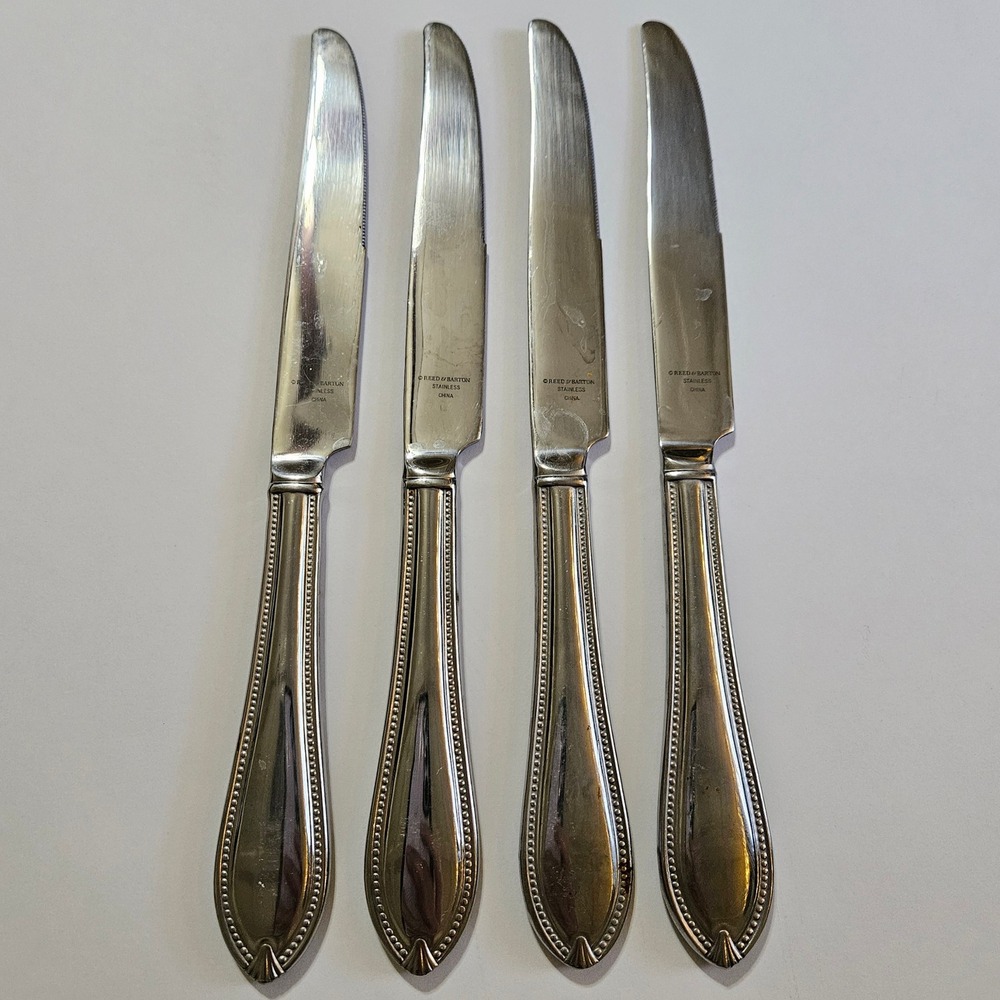 Reed & Barton Whitley Stainless Dinner Knives Set of 4